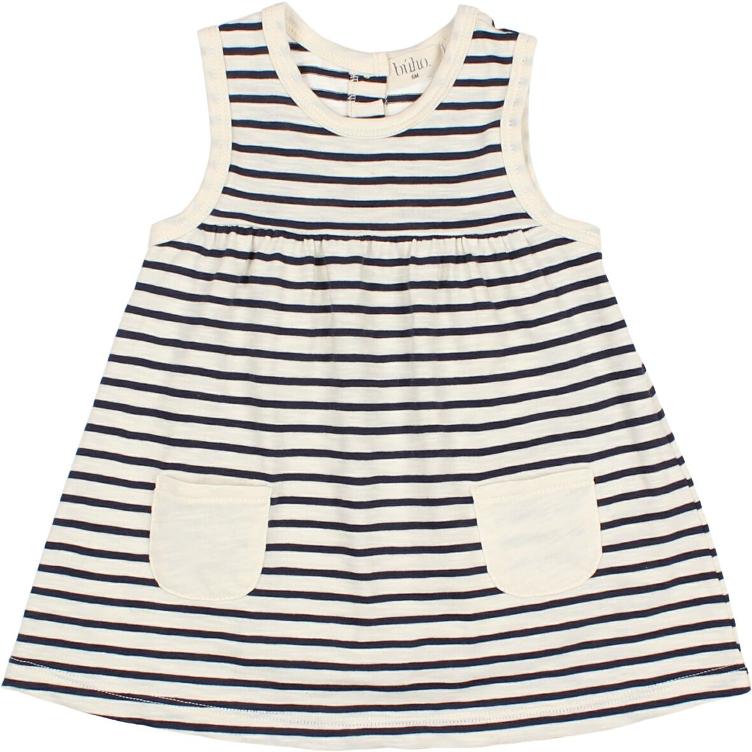 Baby stripes dress navy