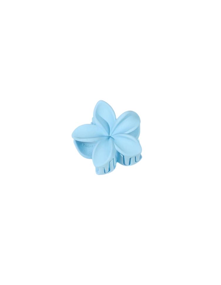 Haarklammer kleine Blume hellblau