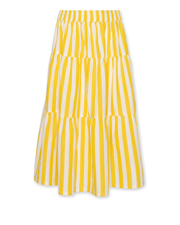 niki stripe skirt modern yellow