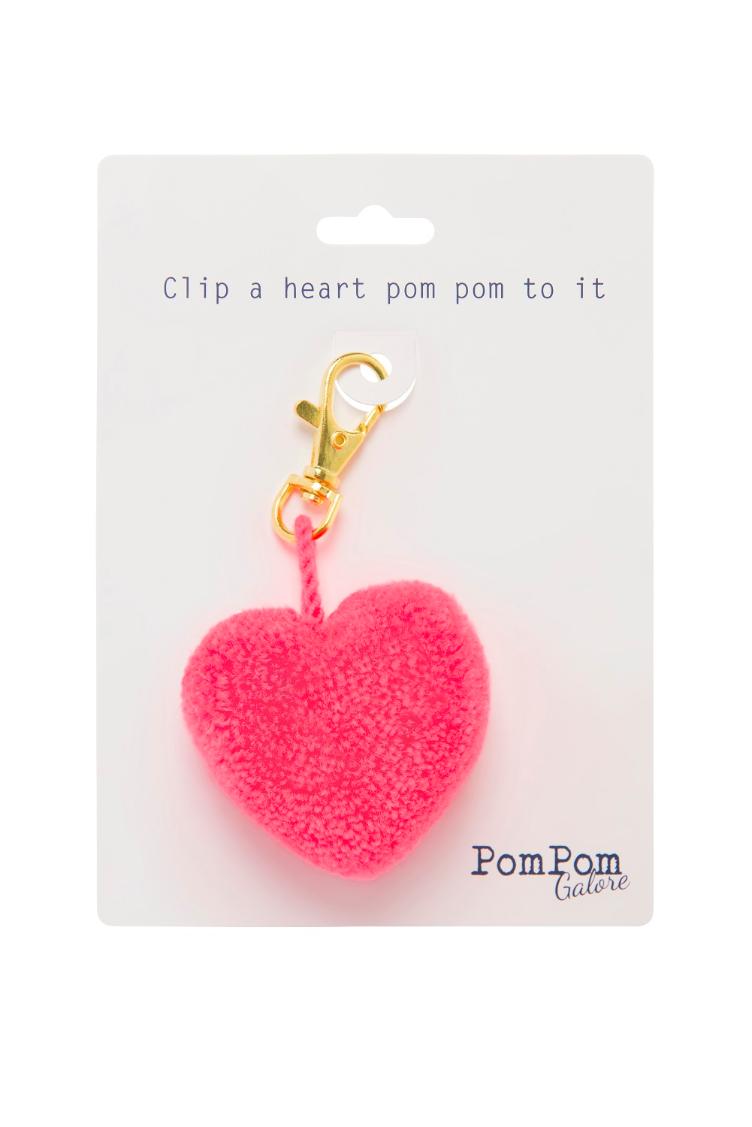 PomPom Keyring Heart