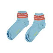 socks blue with stripes