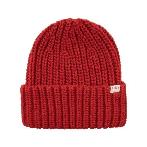 Solid Beanie deep red