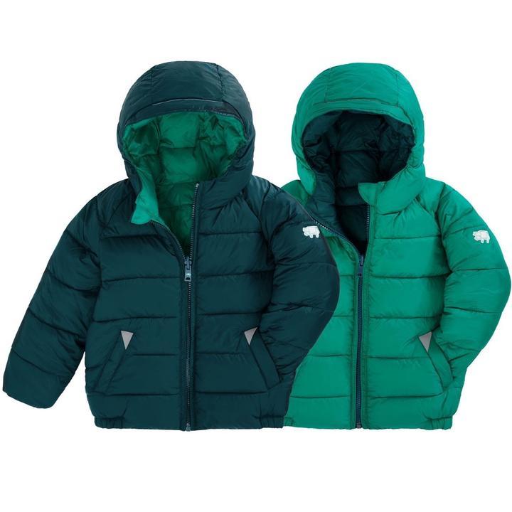 Toastie pack a way puffer reversible jade forest green