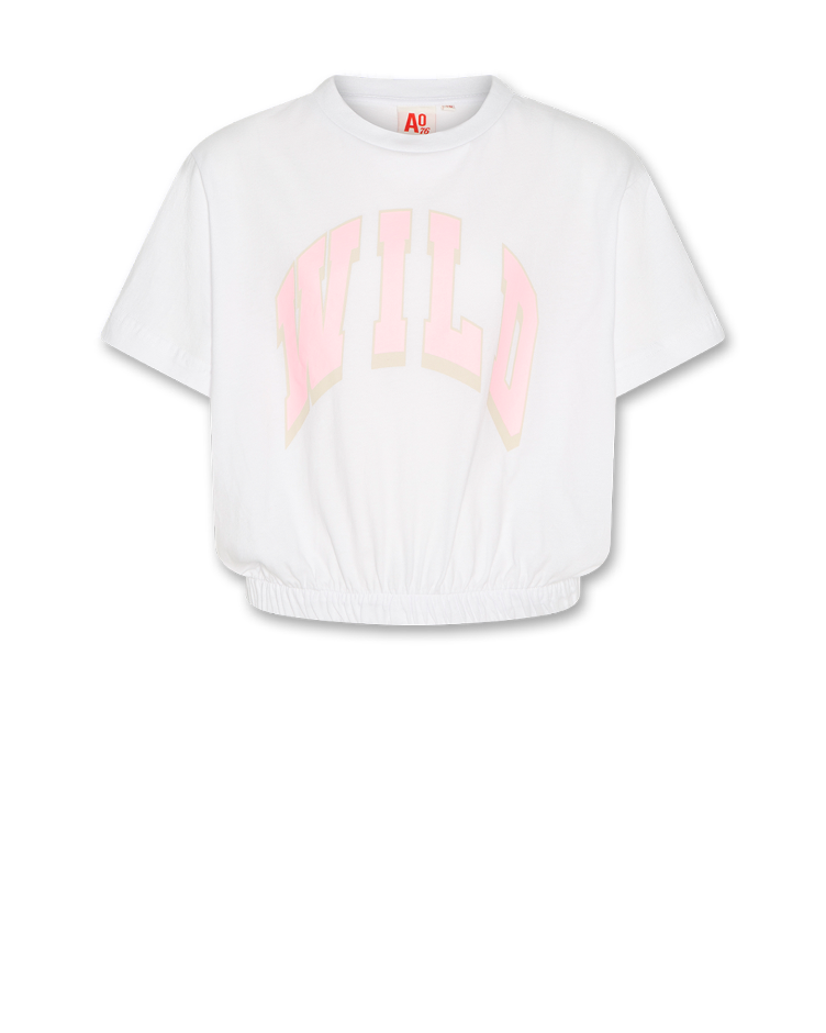 maira t shirt wild white