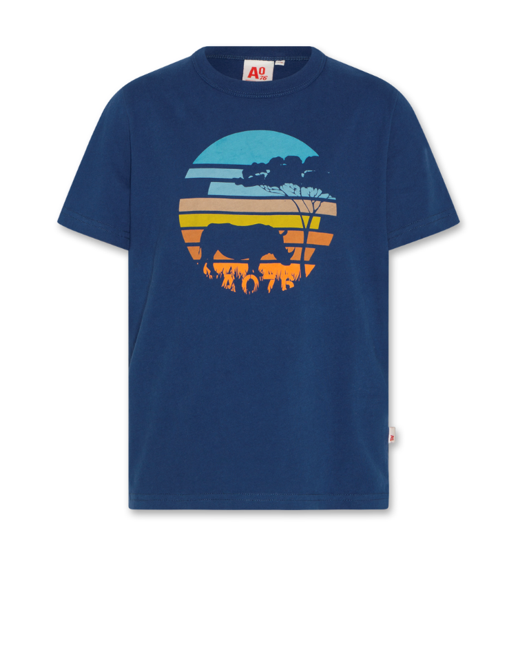 mat tshirt rhino mid blue