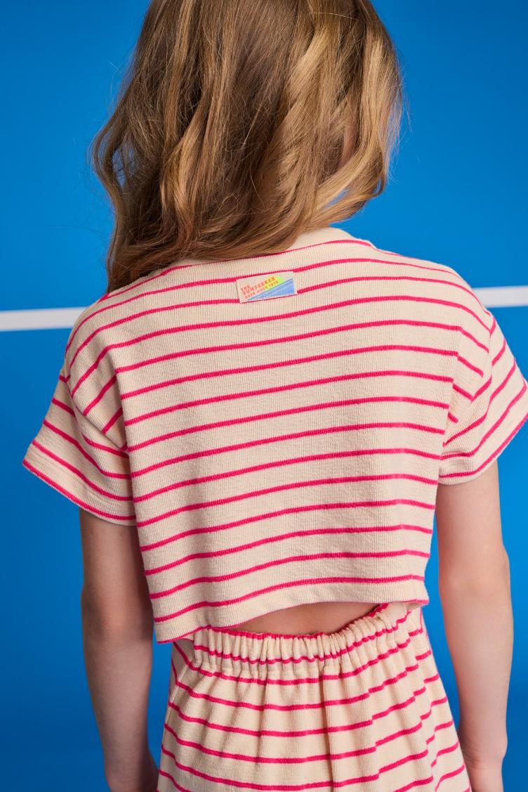 neo dress stripe pink - 1