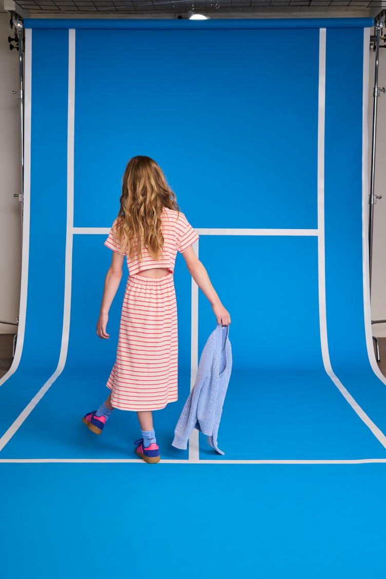 neo dress stripe pink - 2