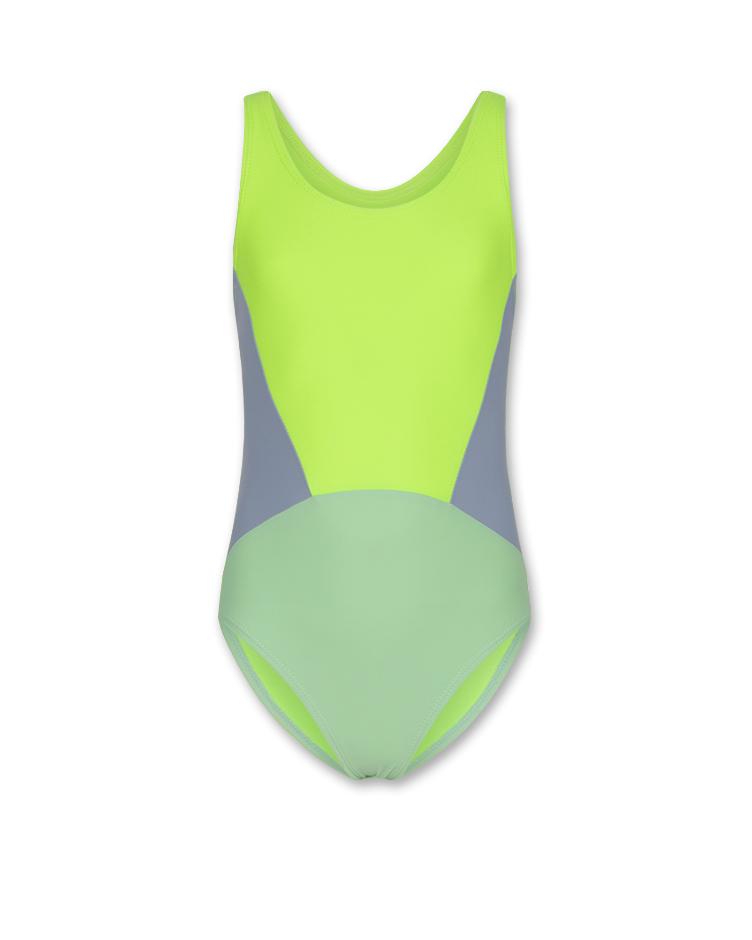sun swimsuit yellow fluo