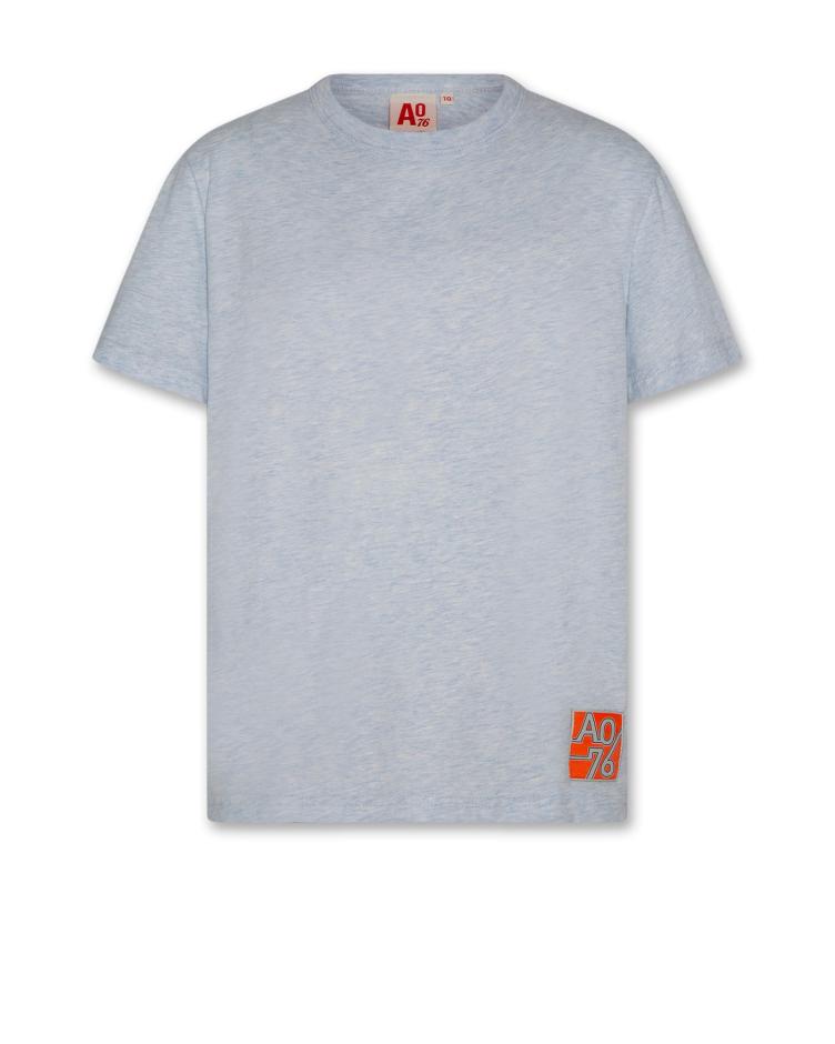 mat t shirt subway heather light blue