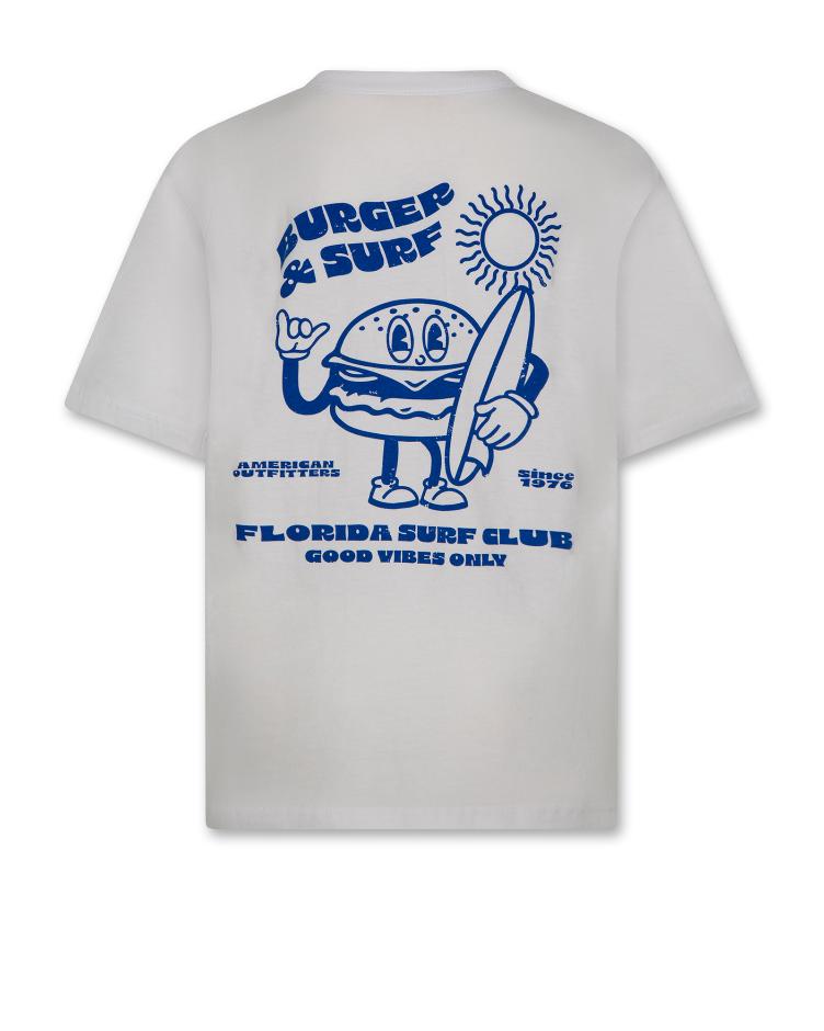 silas t shirt burger white - 0