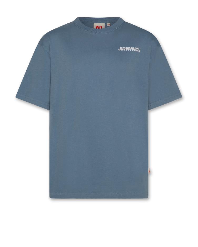 silas t shirt burger denim blue