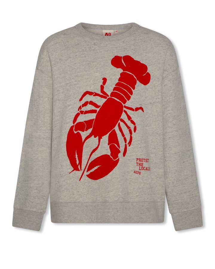 oscar sweater lobster grey melange