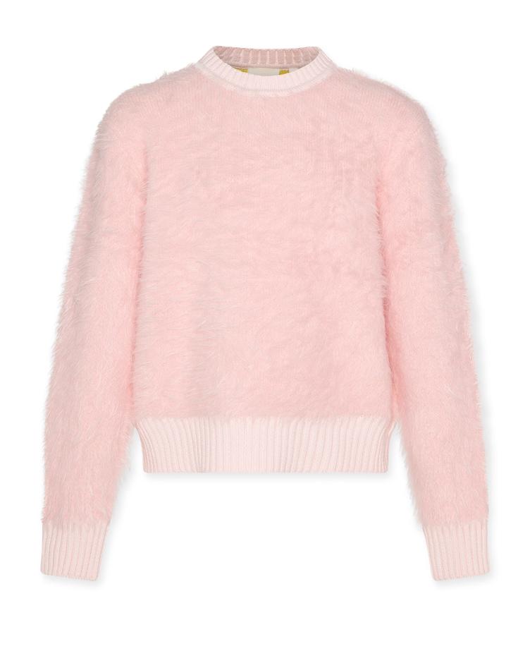carla c neck plain light rosa