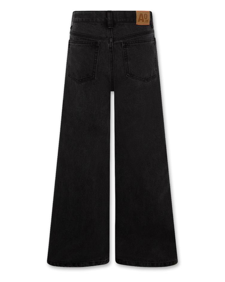 zina black jeans pants washed black - 0