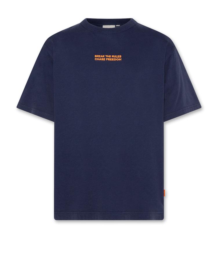 silas t shirt break indigo