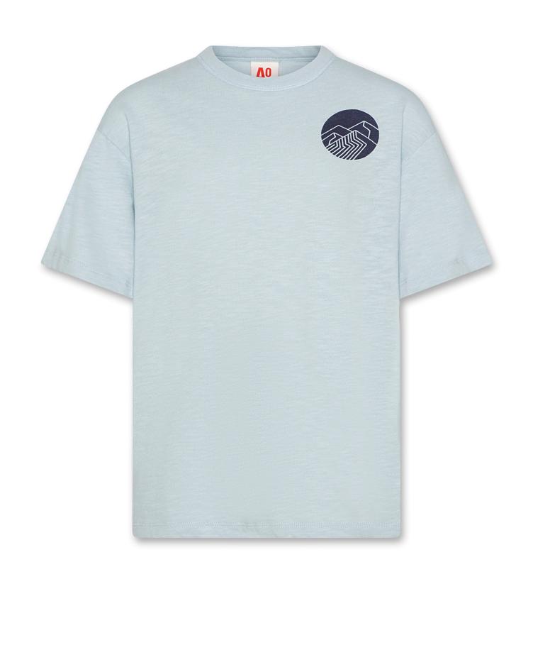 silas t shirt lines sky blue
