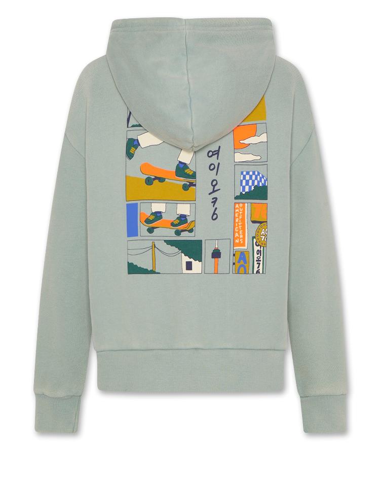 eldo sweater comics light teal - 0