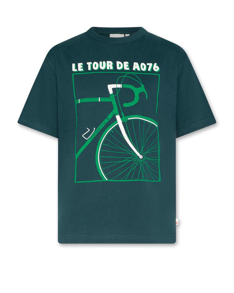 terry t-shirt bike dark green