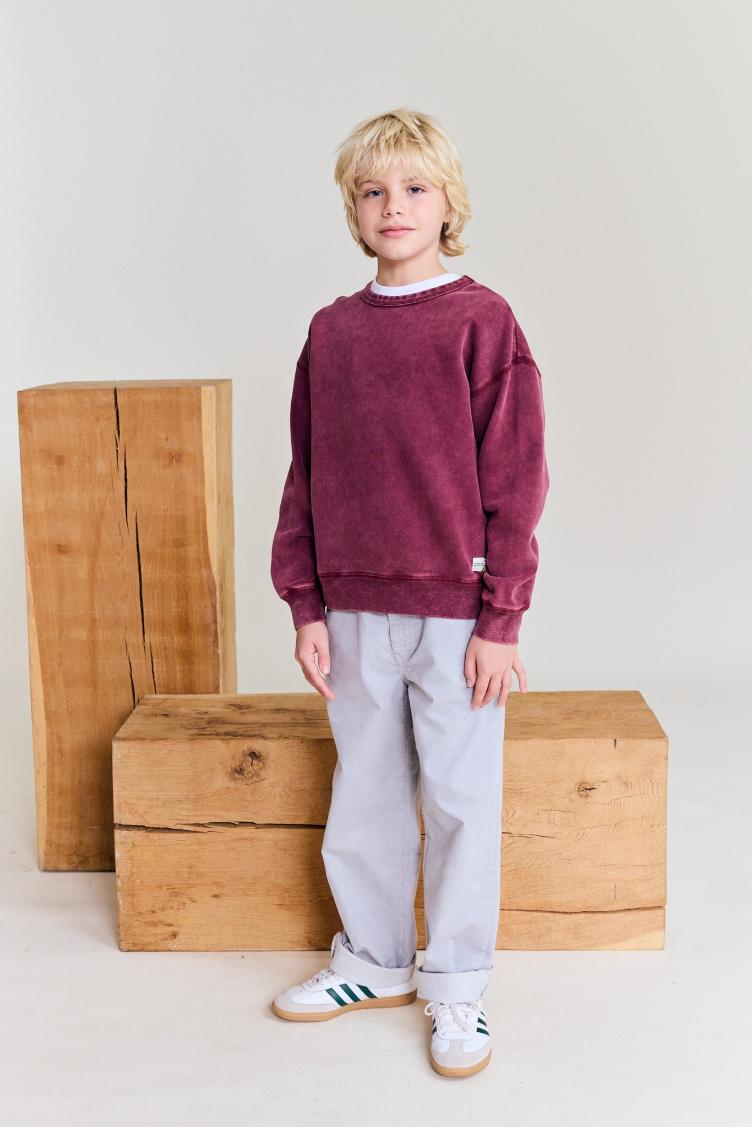 oscar sweater anniversary bordeaux - 1