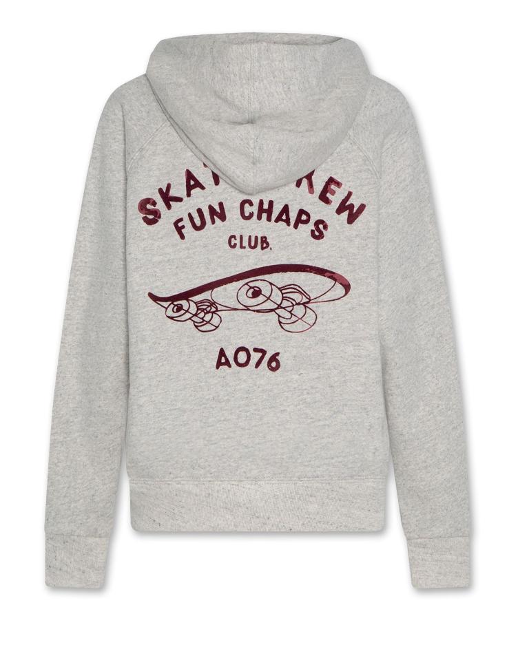 lenny hoodie crew grey melange - 0