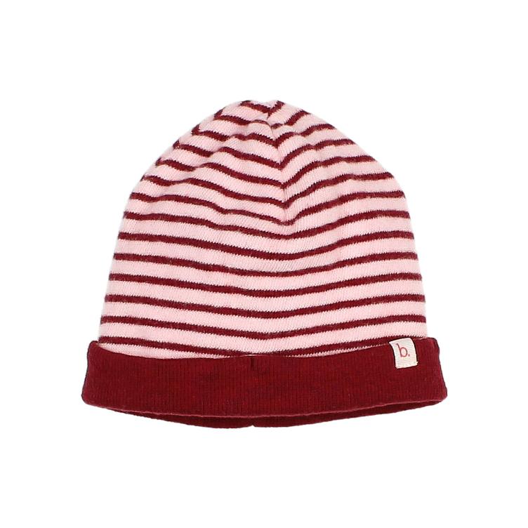 BB Soft stripes reversible hat pomegranate