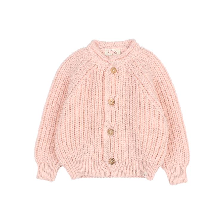 BB soft knit cardigan rose