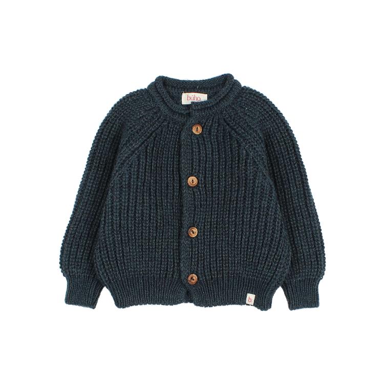 BB soft knit cardigan whale