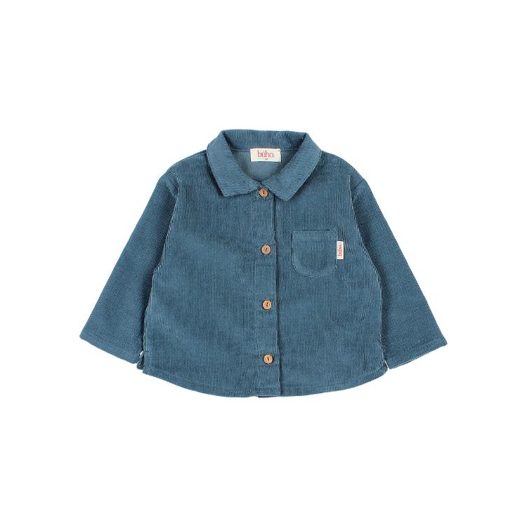 BB soft velour shirt harbour