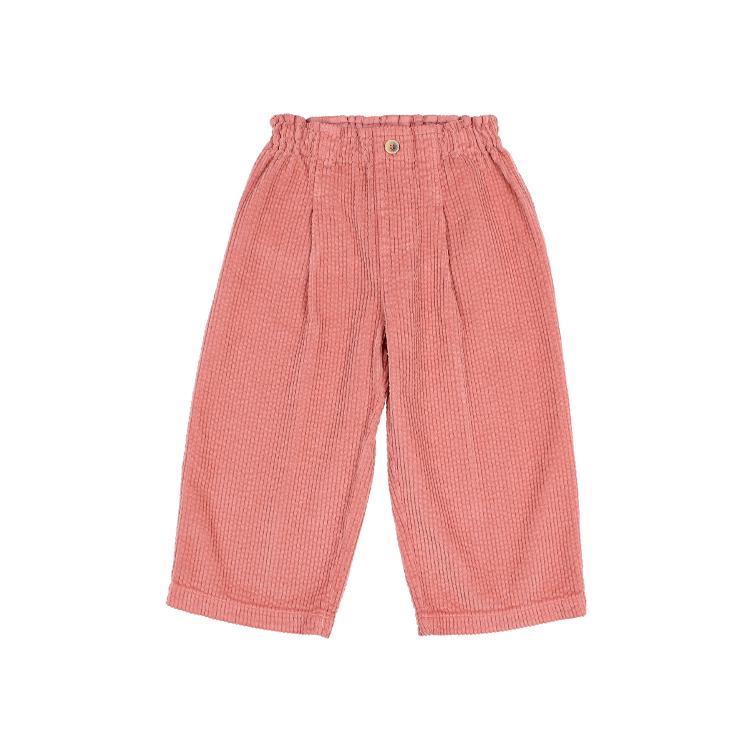 Corduroy girly pants peony