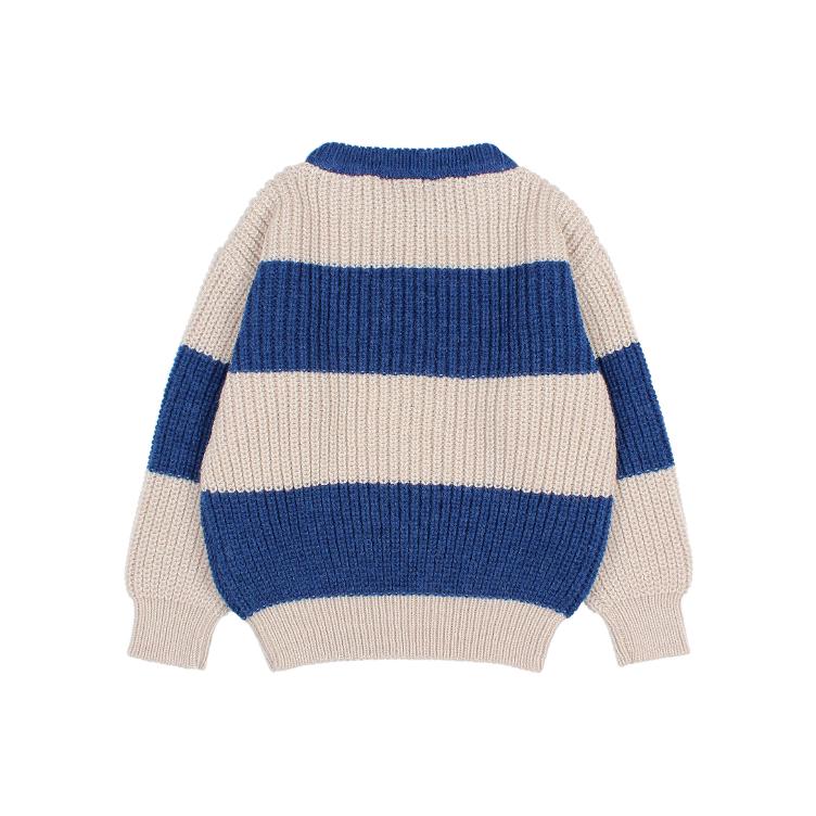 Stripes jumper marine - 0