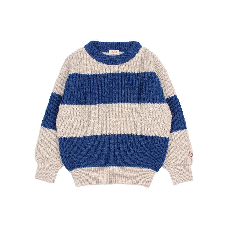 Stripes jumper marine