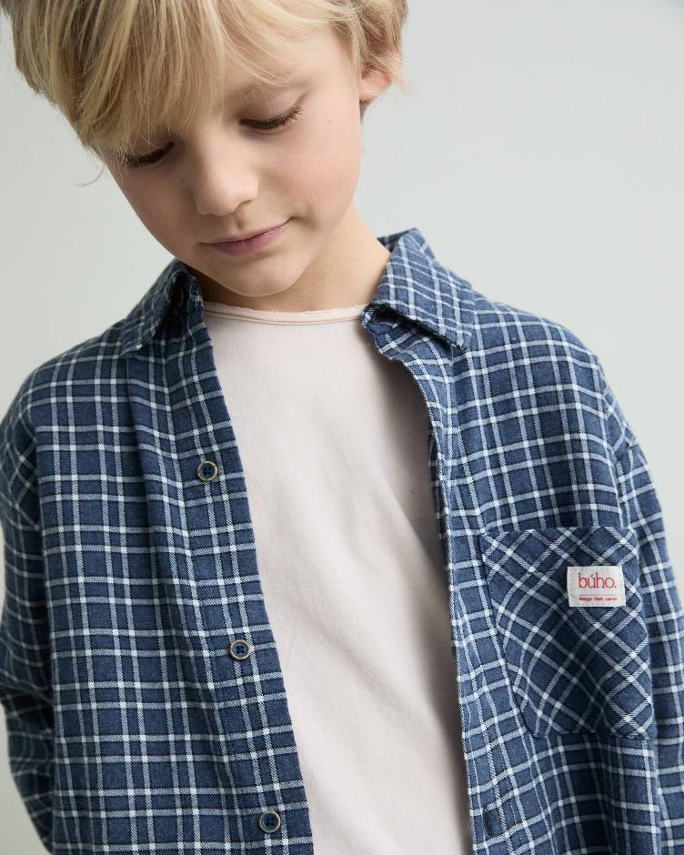 Tartan shirt navy - 0