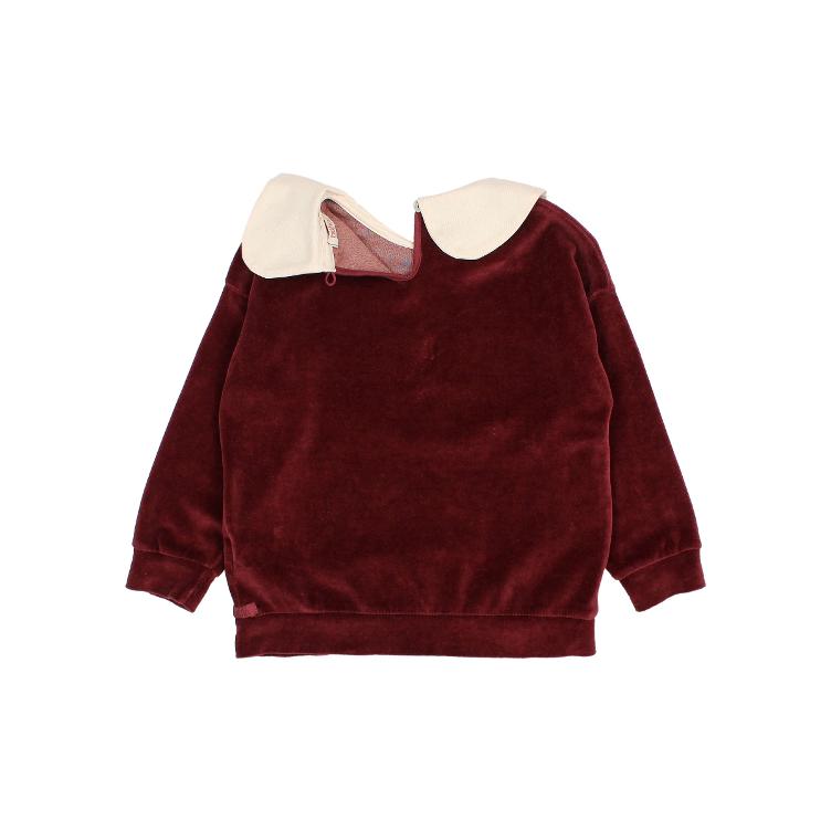 Velvet sweatshirt pomegranate - 0