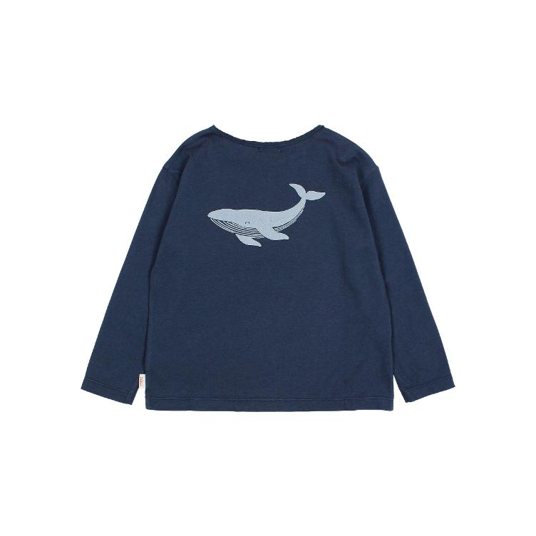 Whale Tshirt navy - 0
