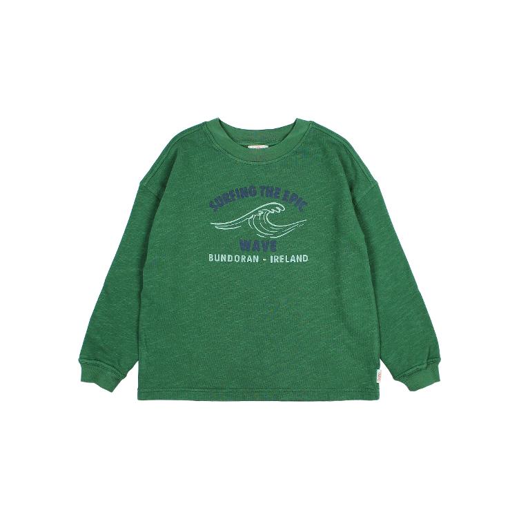 Wave Tshirt forest green