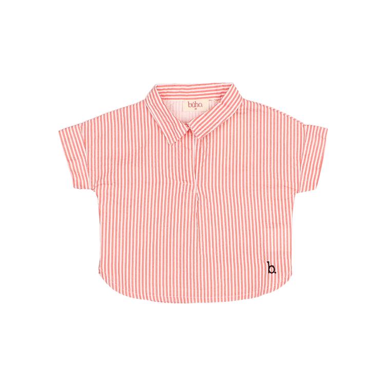 BB stripes shirt coral
