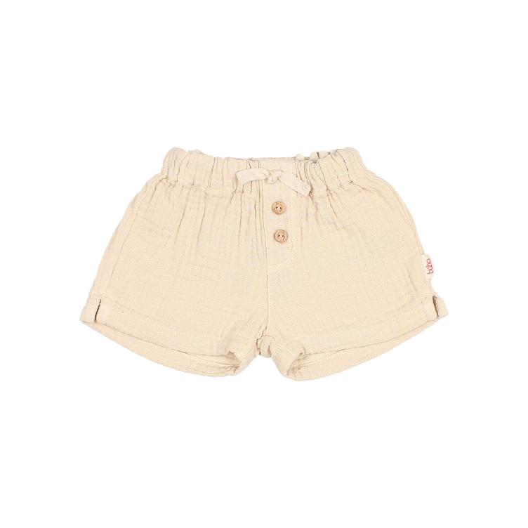 BB muslin shorts sand