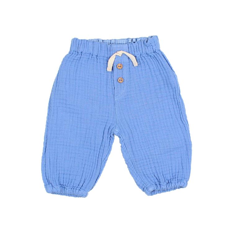 BB muslin pants ocean blue