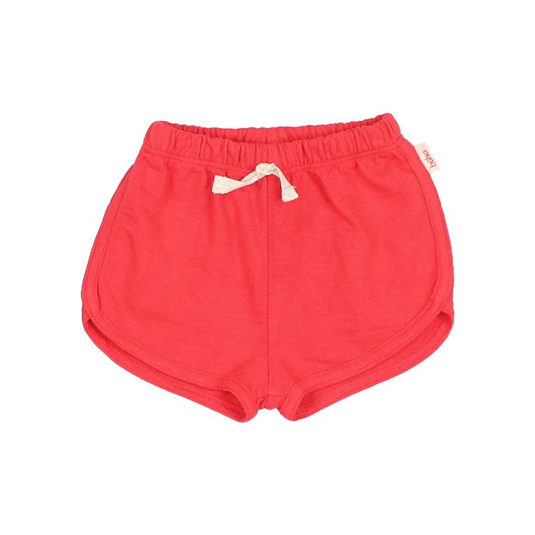 BB cotton fleece shorts coral