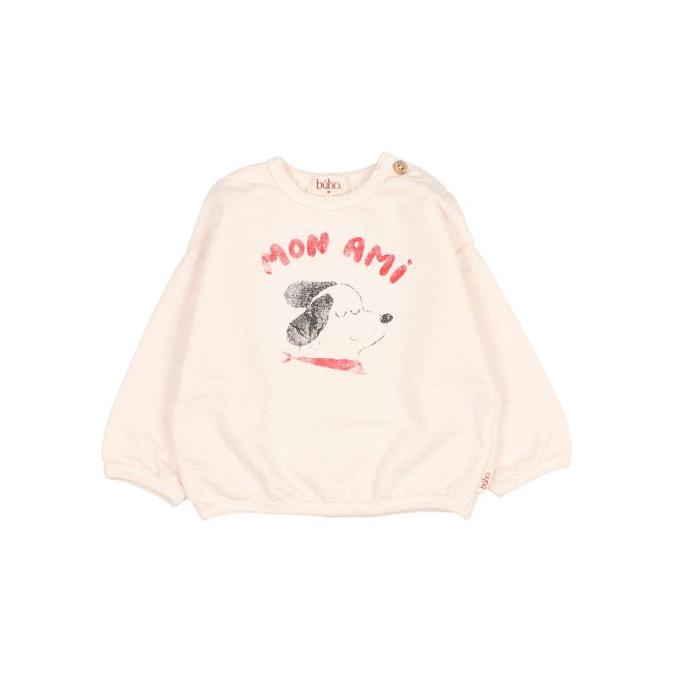 BB mon ami sweatshirt cream pink