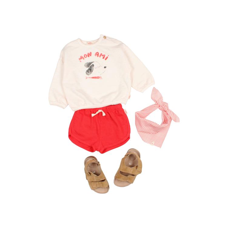 BB mon ami sweatshirt cream pink - 0