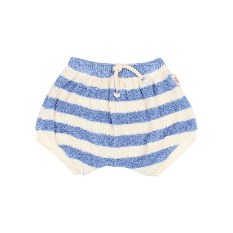 BB terry stripes shorts bluette