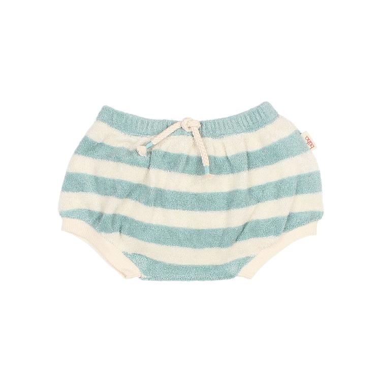 BB terry stripes shorts green moss