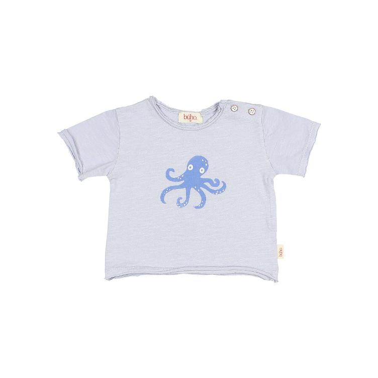 BB Octopus Tshirt sky blue