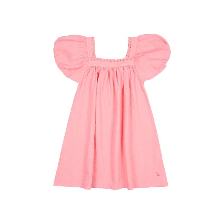 cotton lace dress sugar pink