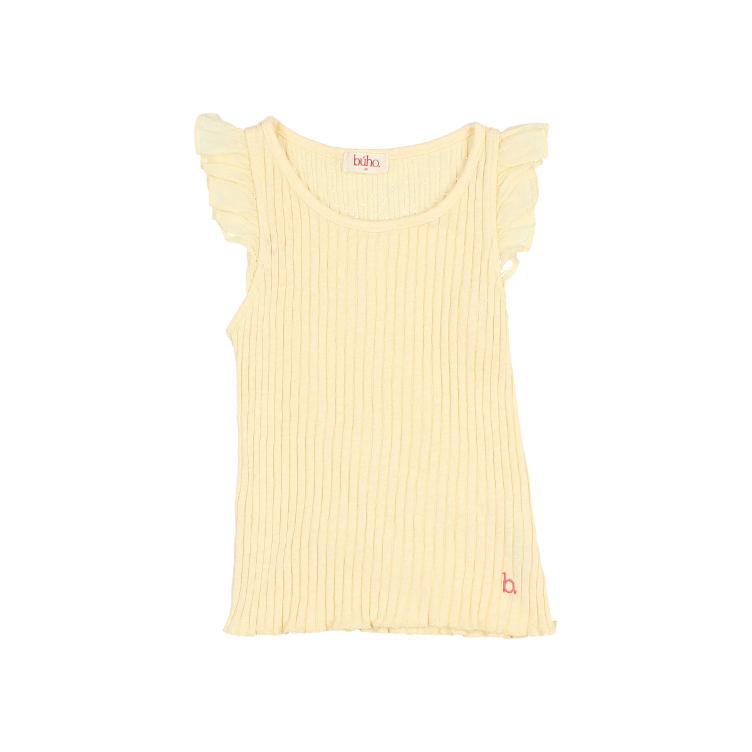 rib ruffle t shirt sun