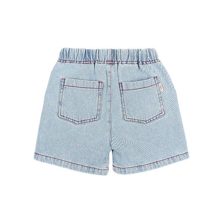 Denim Bermuda denim bleach - 0