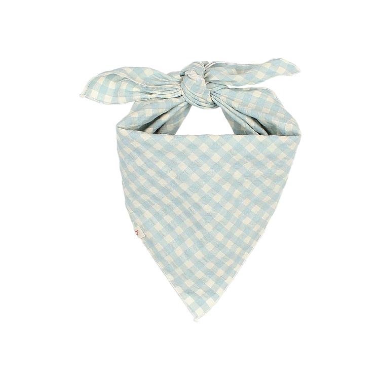 Gingham Bandana aqua