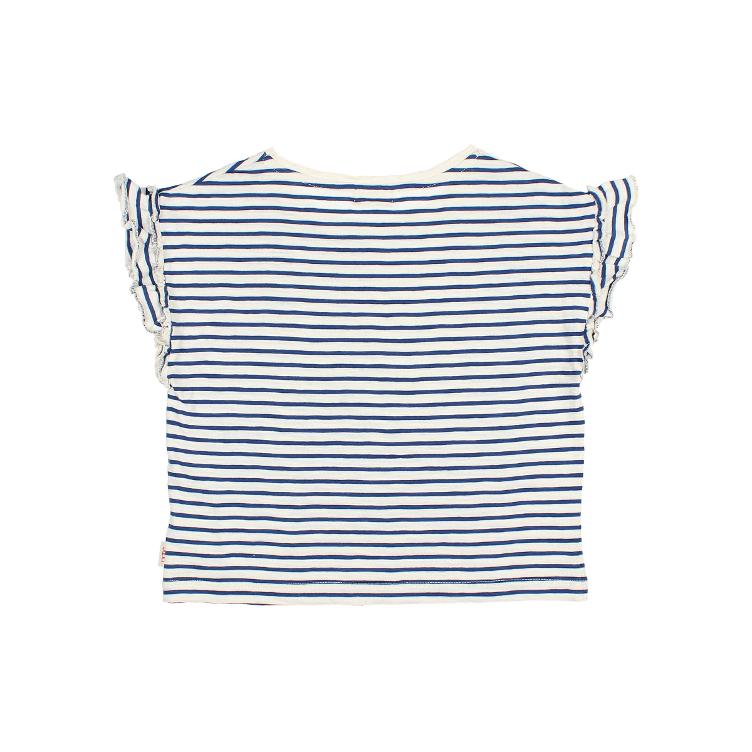 Stripes girly T shirt navy