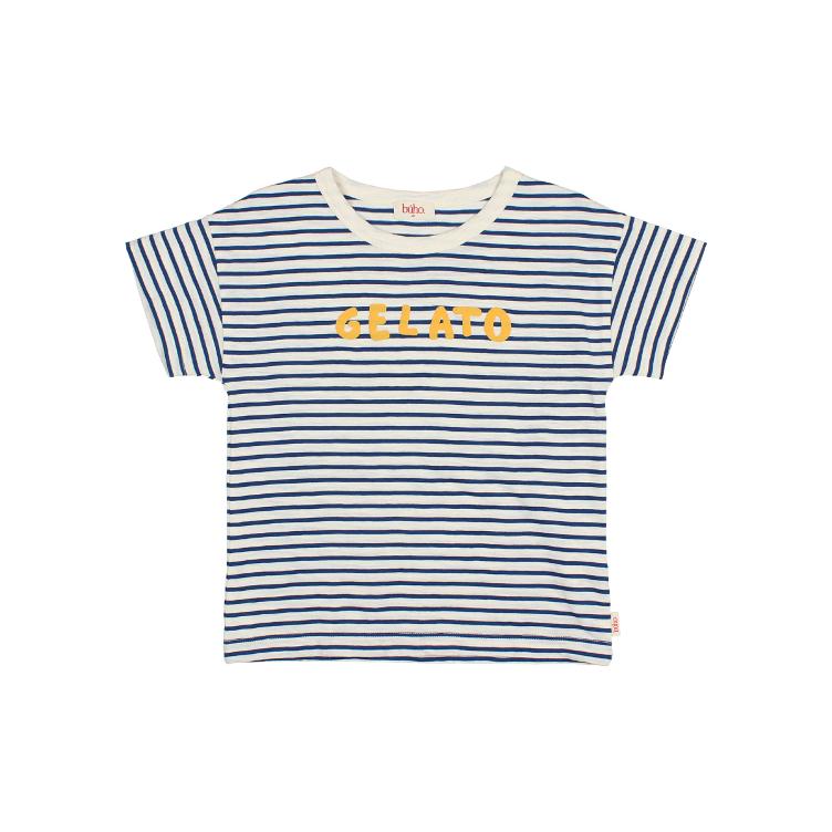 Stripes T shirt navy